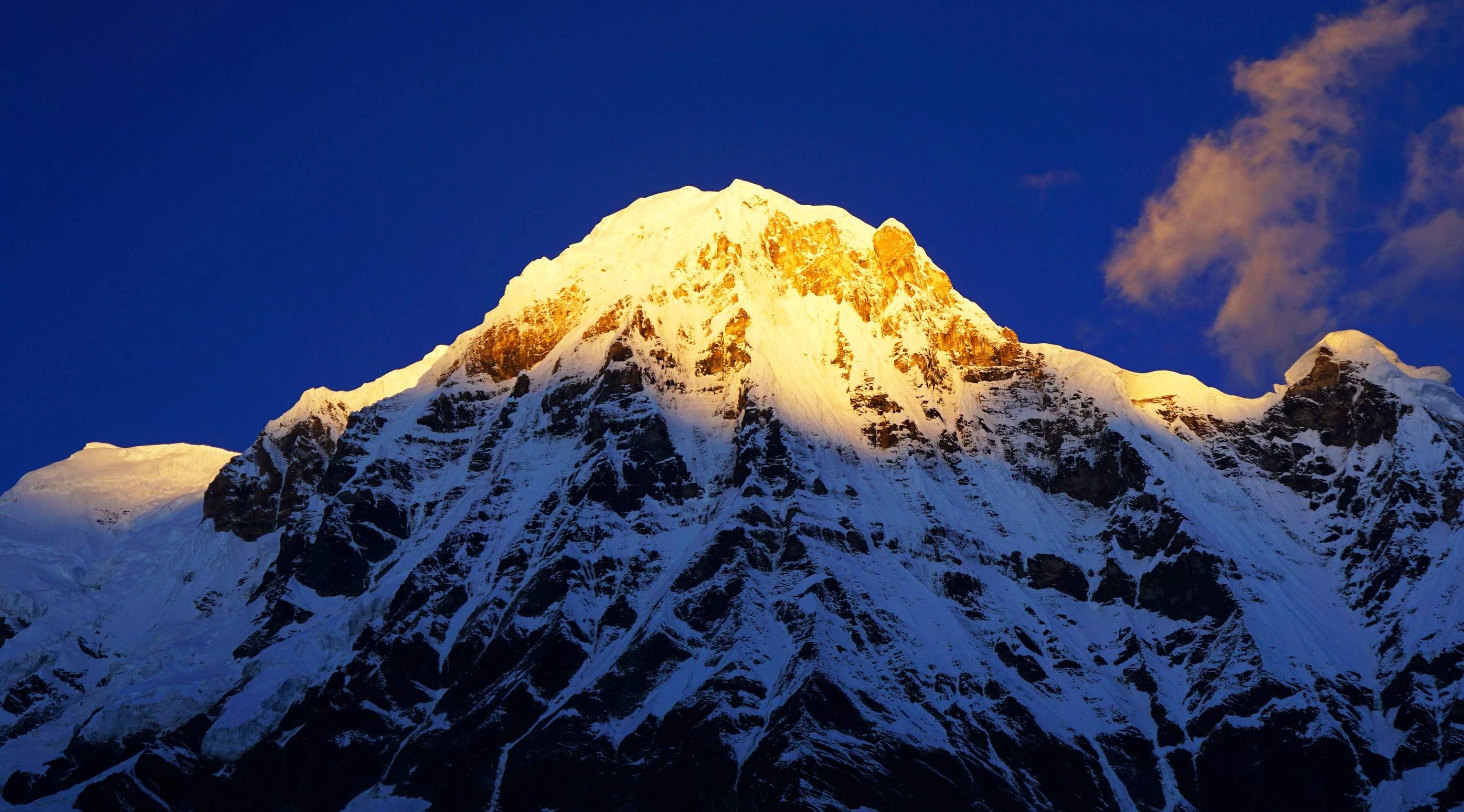 Sunrise at Annapurna South,| by gothehimalayatreks, | Annapurna Basecamp trek