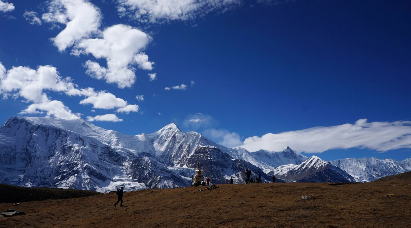 View from Ica Lake Annapurna Circuit Trek